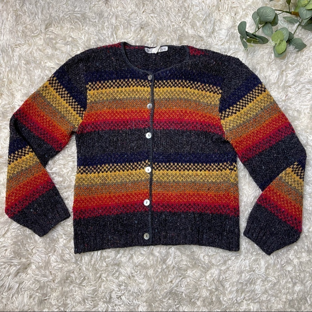 Vintage Dressbarn Wool blend‎ Knitted Sweater Cardigan